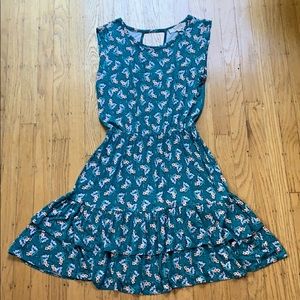 Wrap Back Ruffled Tier Dress